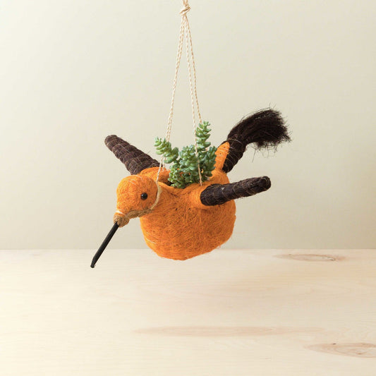 Hummingbird Planter - Coco Coir | LIKHA x Gilded Frond Clay + Textiles