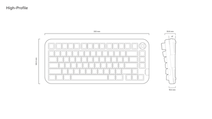 NuPhy Kick75 - Hybrid-Profile Custom Mechanical Keyboard