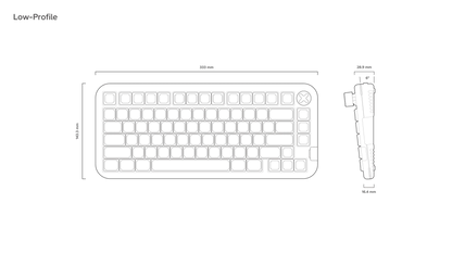 NuPhy Kick75 - Hybrid-Profile Custom Mechanical Keyboard