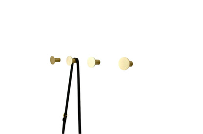 Round Solid Brass Wall Hook
