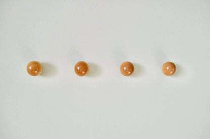 Modern Wood Ball Hooks