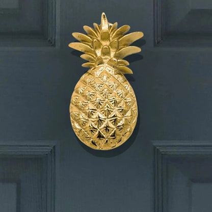 Brass Pineapple Door Knocker - Polished Brass