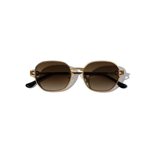 Jean Brun 52mm Shield Sunglasses | Brown