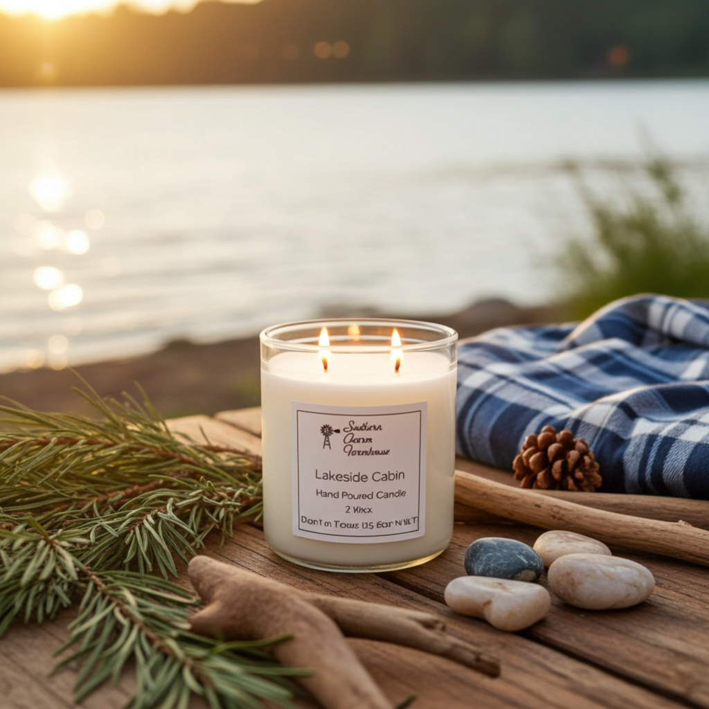 Lakeside Cabin Candle, 2 Wick