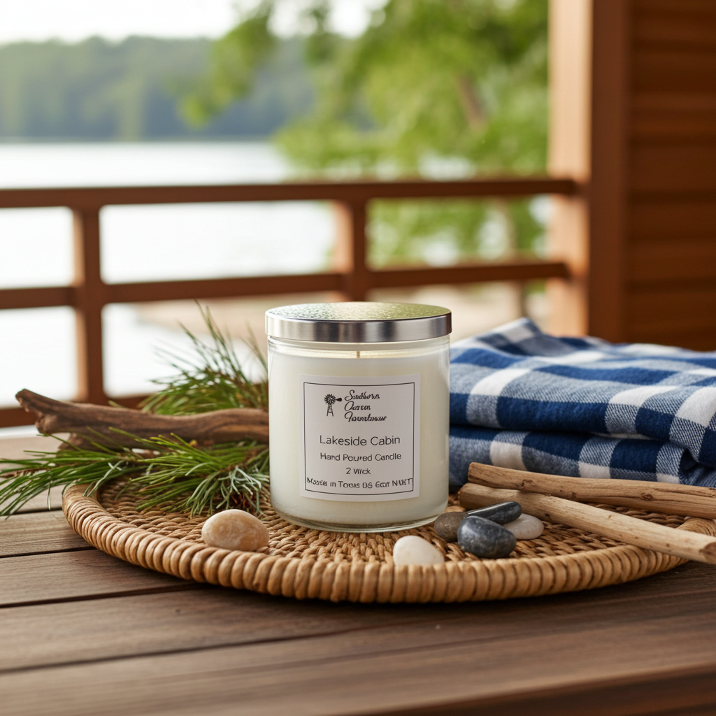 Lakeside Cabin Candle, 2 Wick