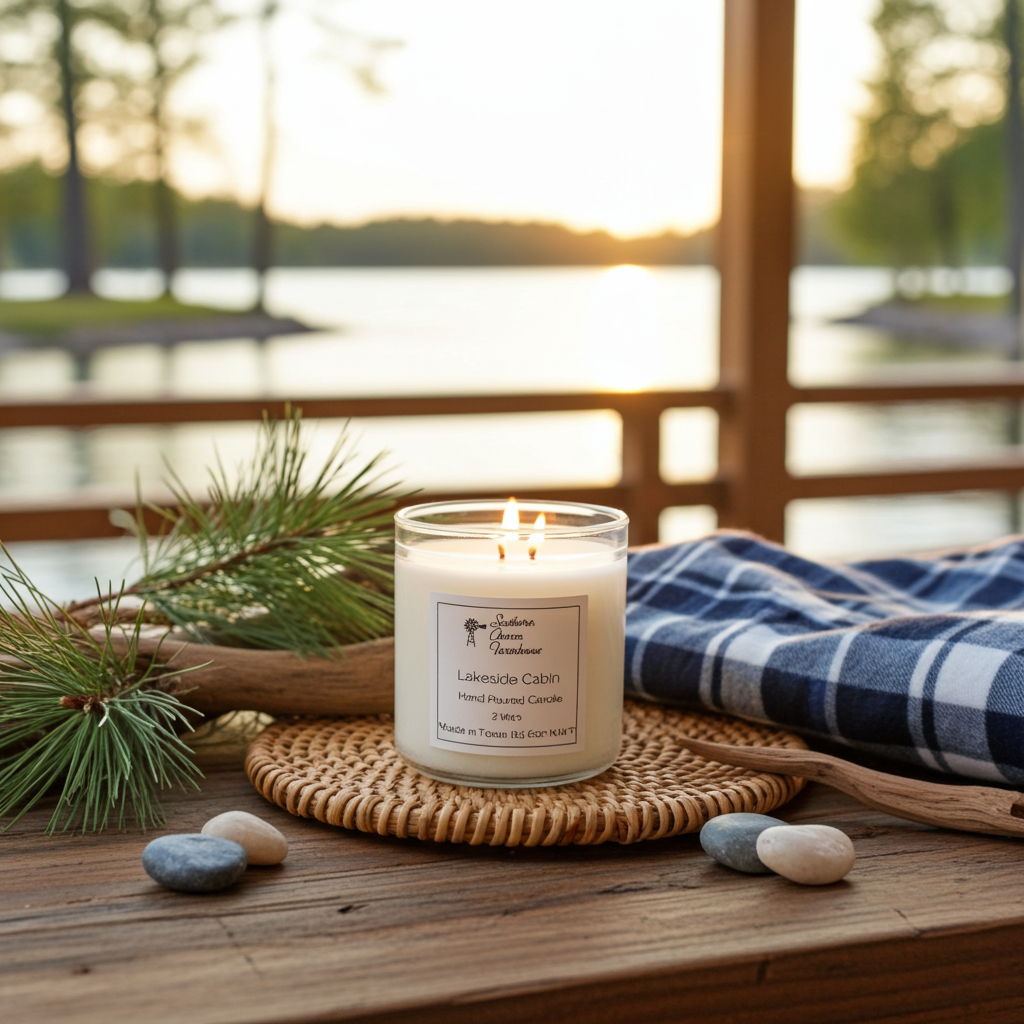 Lakeside Cabin Candle, 2 Wick