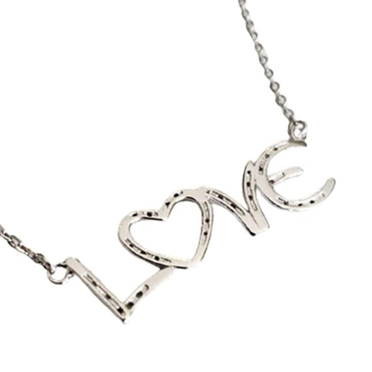 Saints and Saviors* Love In Horseshoes Silver Necklace