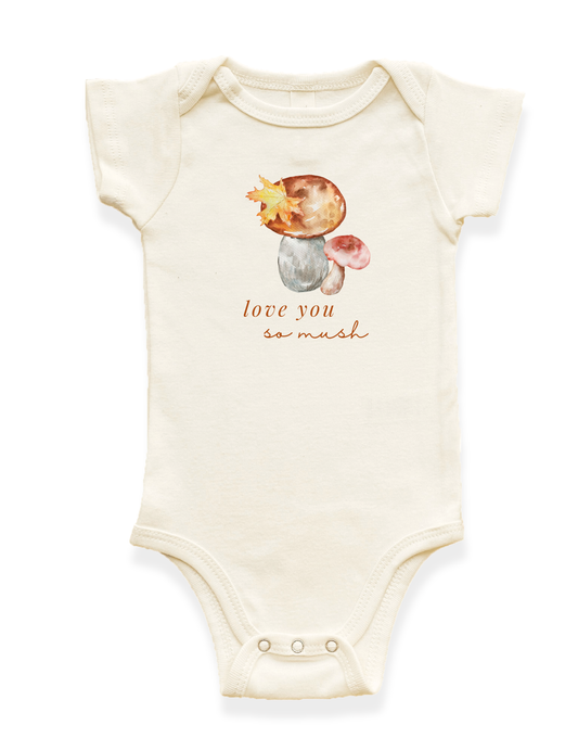 Love You So Mush Organic Baby Bodysuit