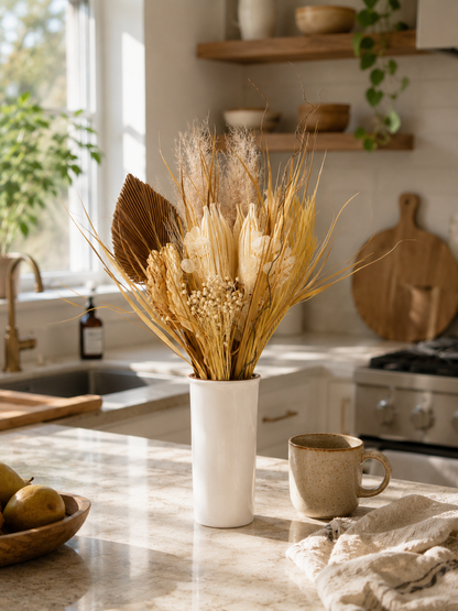 Neutral Palm Dried Flower Bouquet