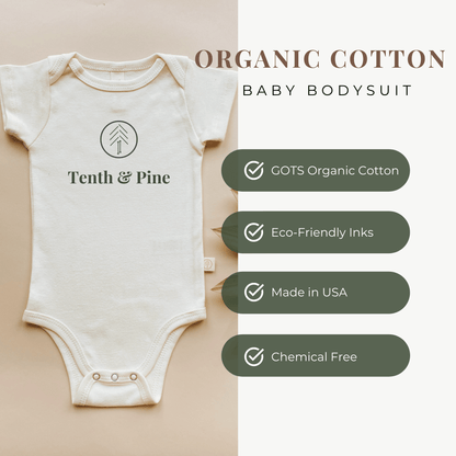 Seashell Organic Cotton Baby Bodysuit