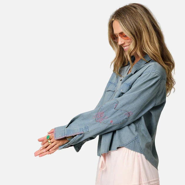Kerri Rosenthal Western Pia Denim Shirt