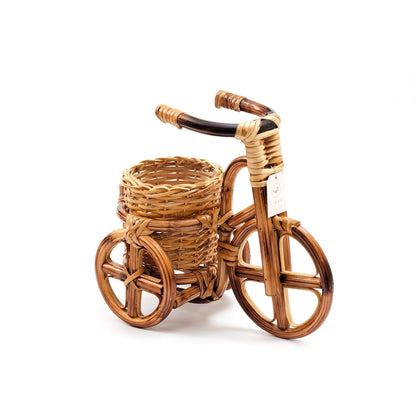 Bicycle Rattan Planter, large - Handmade Planters | LIKHÂ