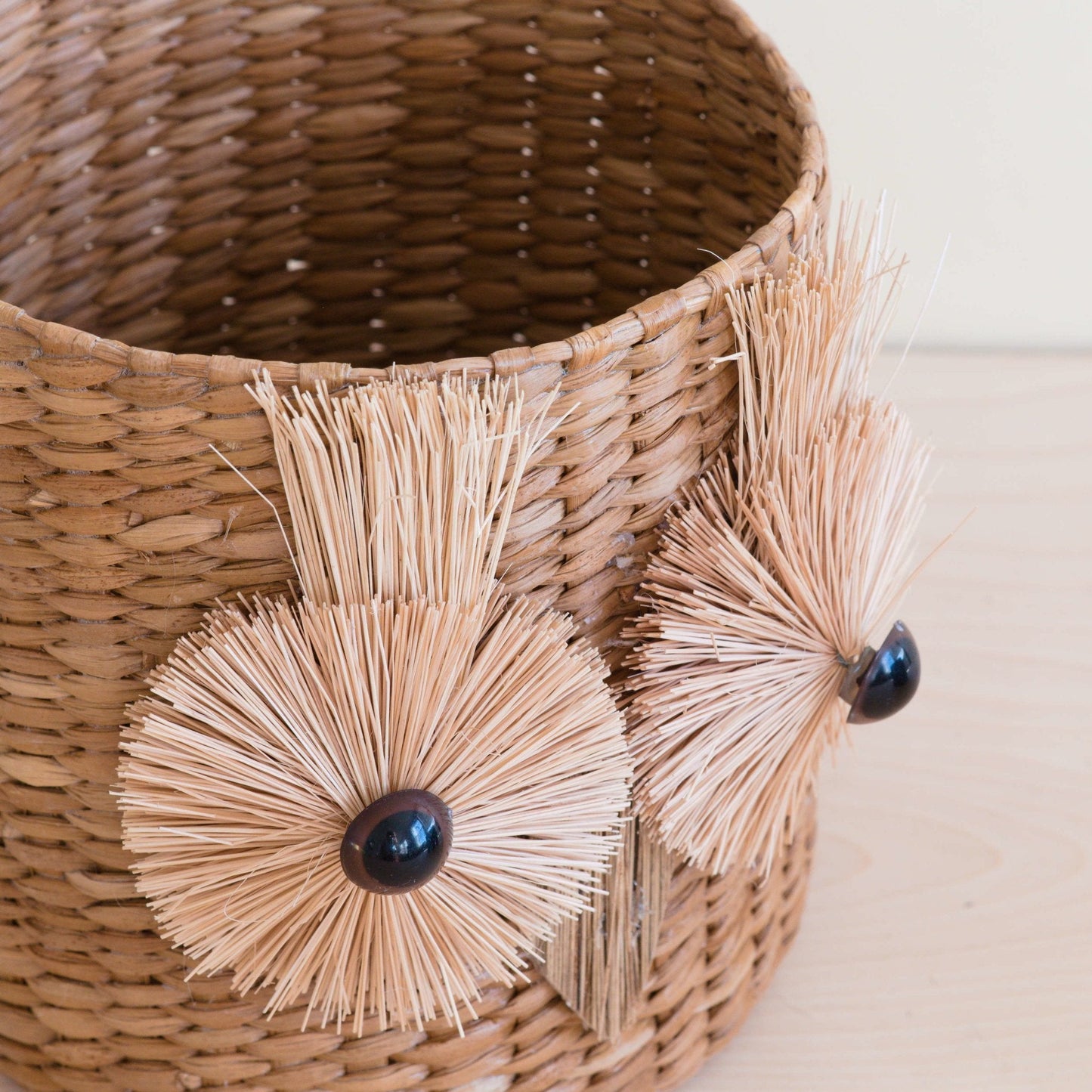 Owl 6" Seagrass Basket Planter - Succulent Plant Pot | LIKHÂ