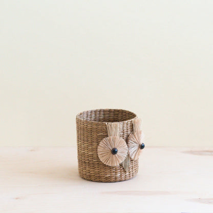 Owl 6" Seagrass Basket Planter - Succulent Plant Pot | LIKHÂ