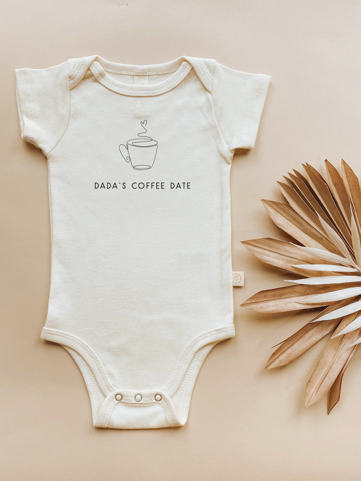 Dada's Coffee Date Organic Baby Bodysuit