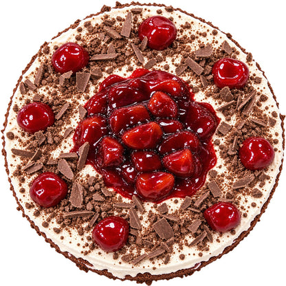 Andy Anand Sugar Free Black Forest Cake Gateau, Keto & Diabetic Friendly, No Sugar Added Authentic German Schwarzwälder Kirschtorte, Low Carb Gourmet Chocolate Cherry Dessert, 2.8 lbs