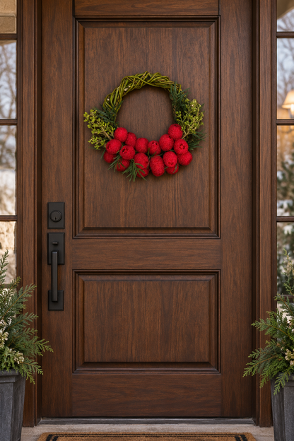 The Cranberry Willow Wreath