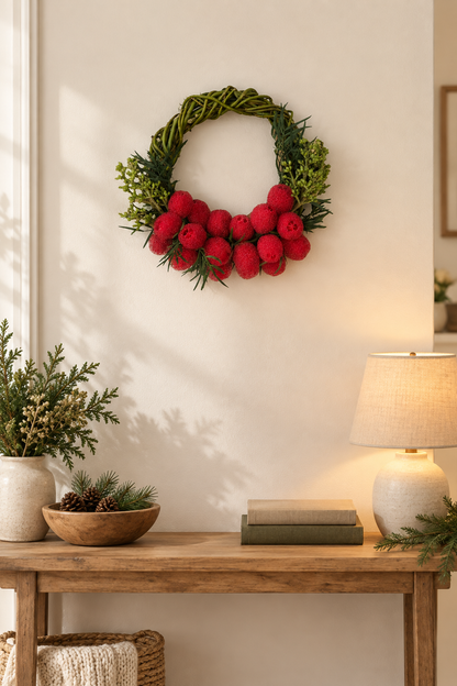 The Cranberry Willow Wreath
