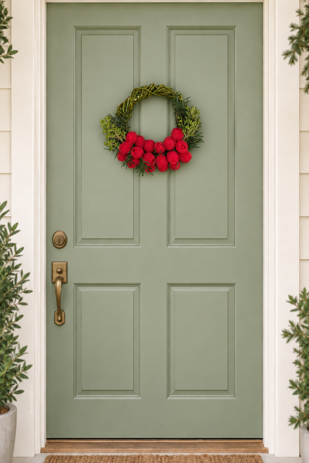 The Cranberry Willow Wreath