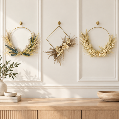 The Gilded Wings Trio Wreath Bundle