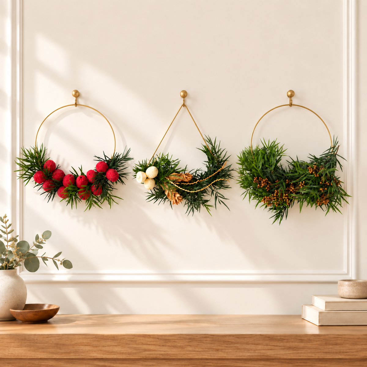 The Golden Hoops Trio Wreath Bundle