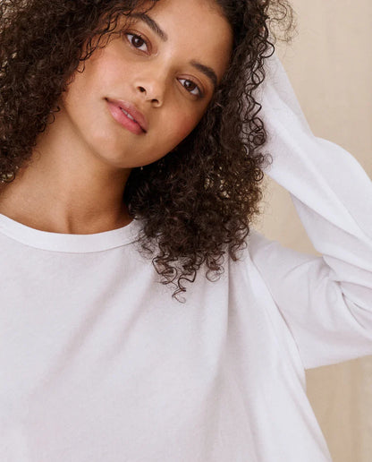 The Great. Long Sleeve Crop Tee