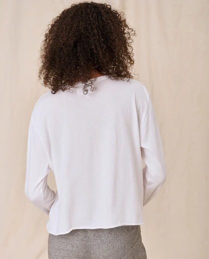 The Great. Long Sleeve Crop Tee
