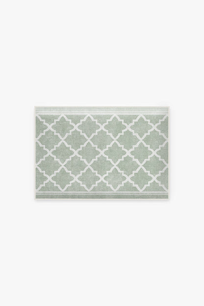 Tria Trellis Sage Green Bath Mat
