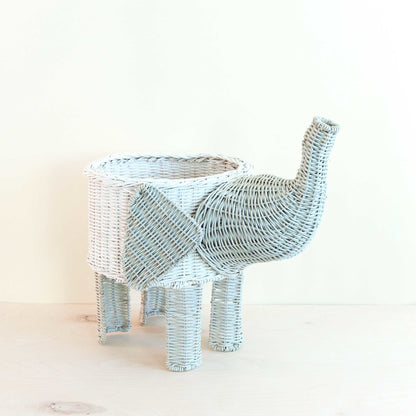 Two-tone Rattan Elephant Basket - Wicker Organizer | LIKHÂ