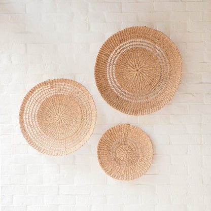 Open Weave Wall Baskets, Medium - Woven Wall Baskets | LIKHÂ