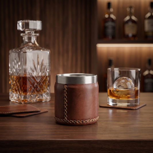 Vasito | 7 oz Leather Whiskey Glass