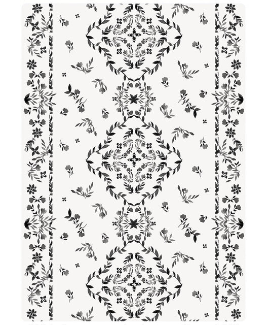 The August Rose White Shwally Playmat