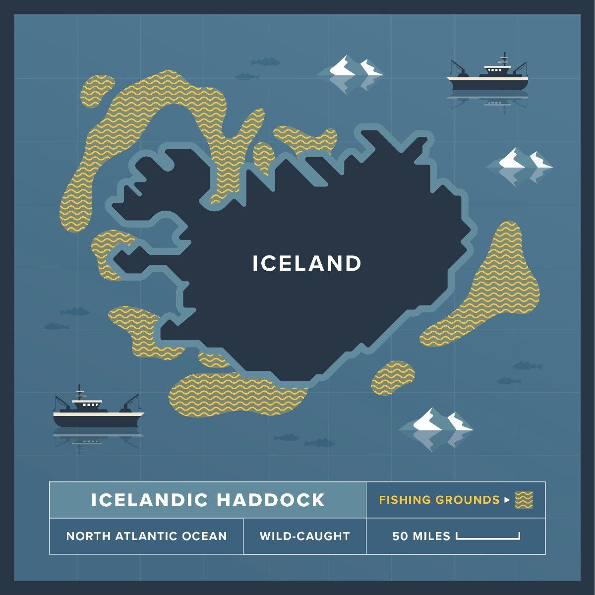 Wild-Caught Icelandic Haddock Fillets (8-10 oz.) 2-Pack